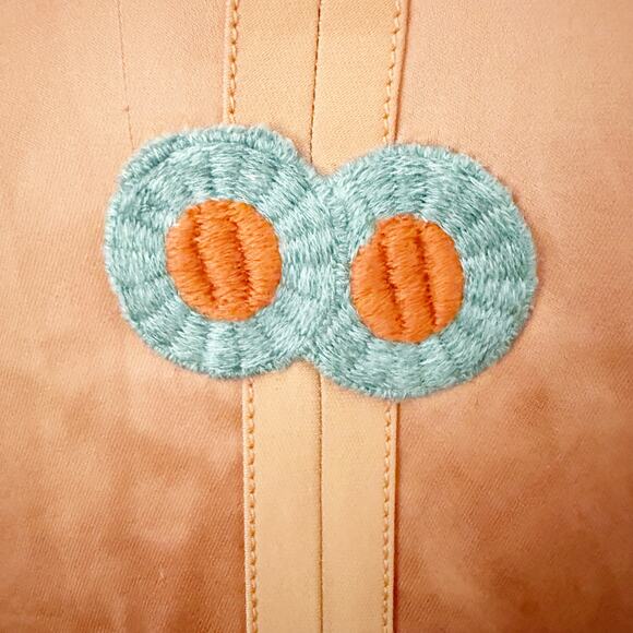 JOSEPH | Luxury Satin Bomber Jacket Coral Peach Butterfly Appliqué | 38, Medium - Picture 6 of 13